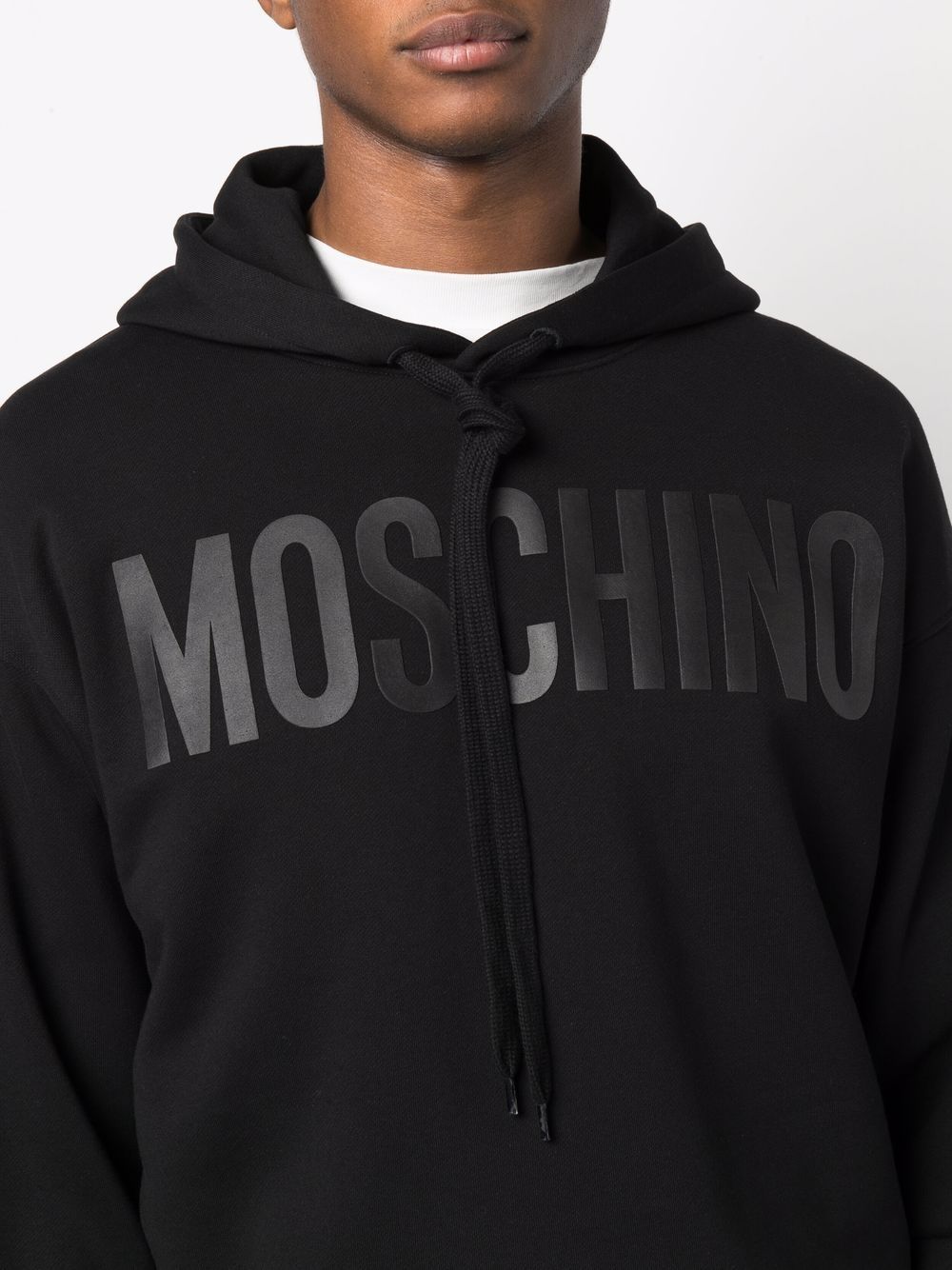 Moschino, Black Hoodie, Men's Luxury Wear, Premium Hoodie, Designer Hoodie