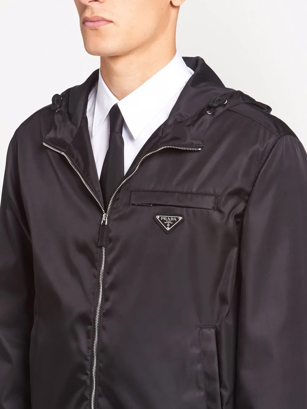 Image of Re-Nylon Jacket by Prada for Men - Season Autumn-Winter 2024 - Model view 4