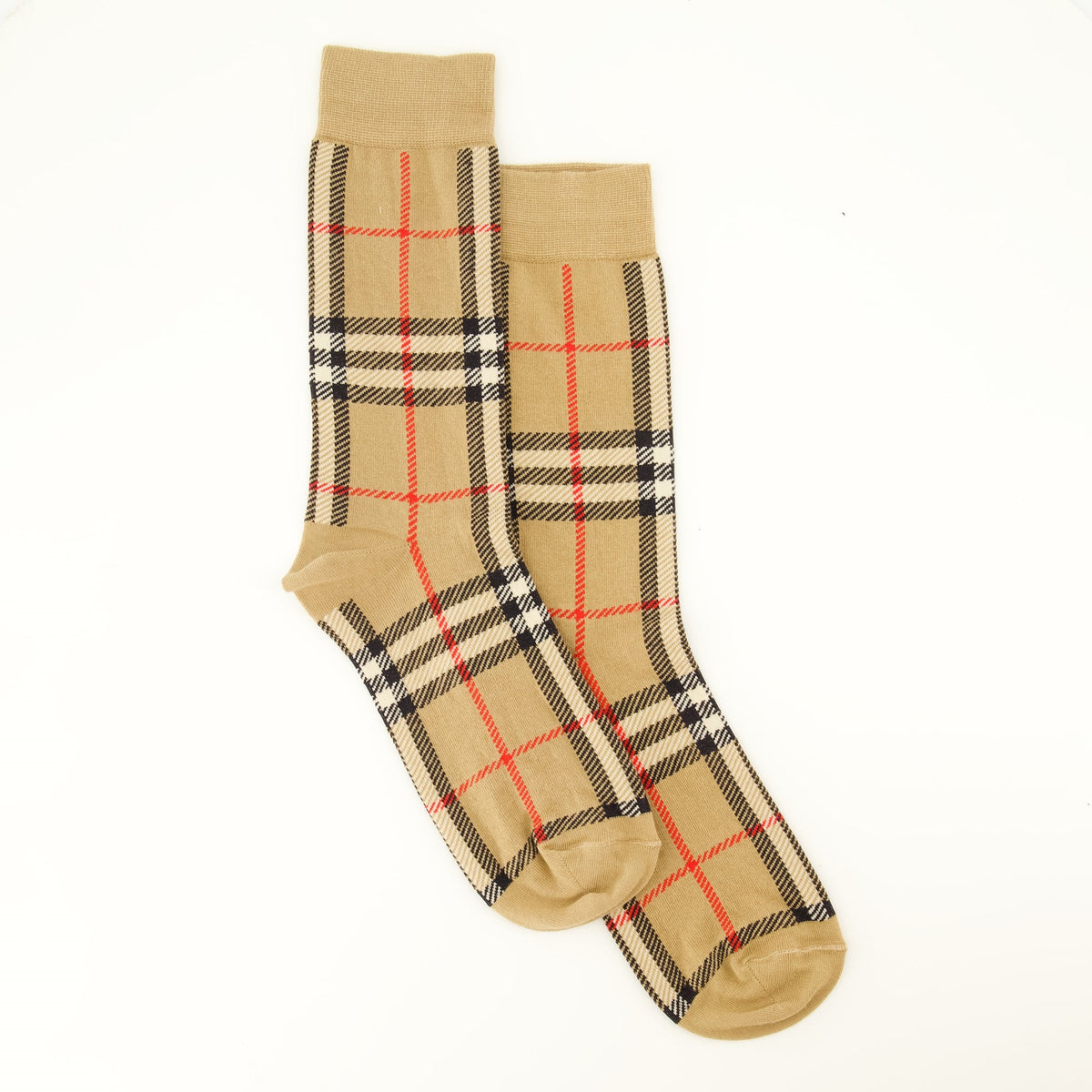 Socken aus Baumwolle und Kaschmir mit Karomuster