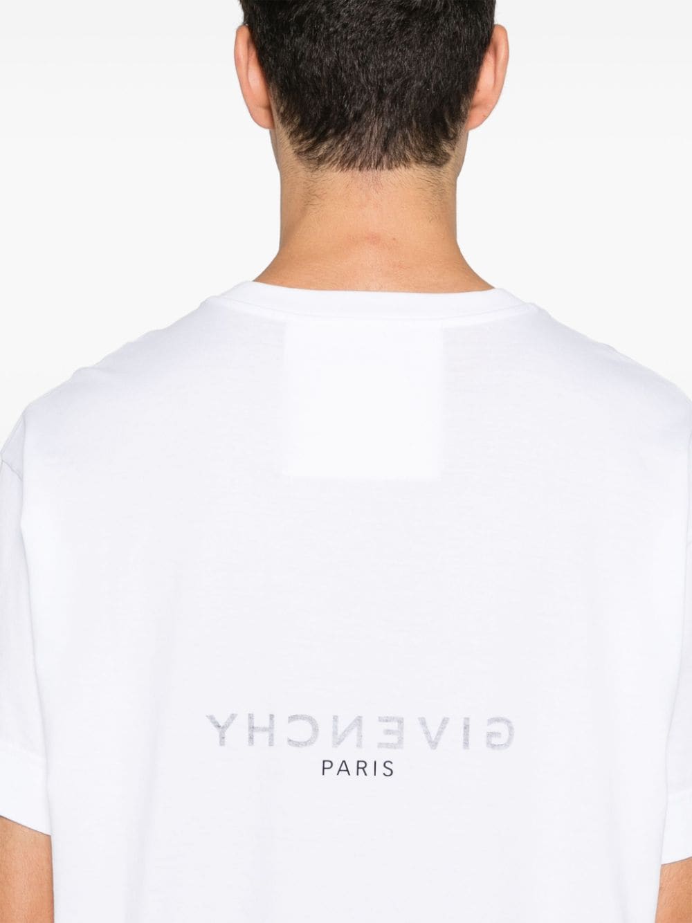 Givenchy, White T-shirt, Luxury Apparel, Logo T-shirt, Designer Clothing