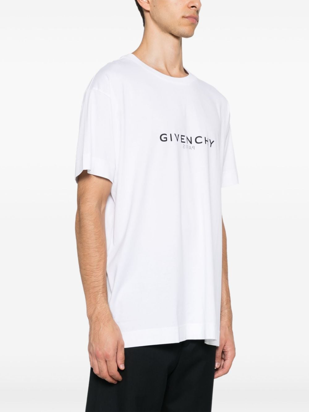 Givenchy, White T-shirt, Luxury Apparel, Logo T-shirt, Designer Clothing