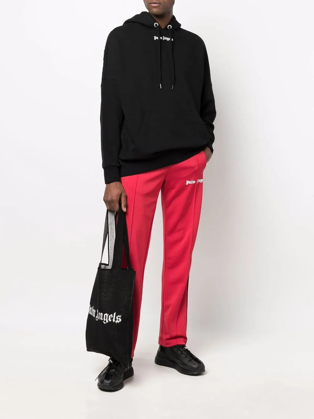 Palm Angels tote bag, luxury tote bag, unisex fashion, black tote bag, high-end accessories