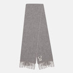 ami heart scarf in grey wool we in style ami paris women 15545343017340