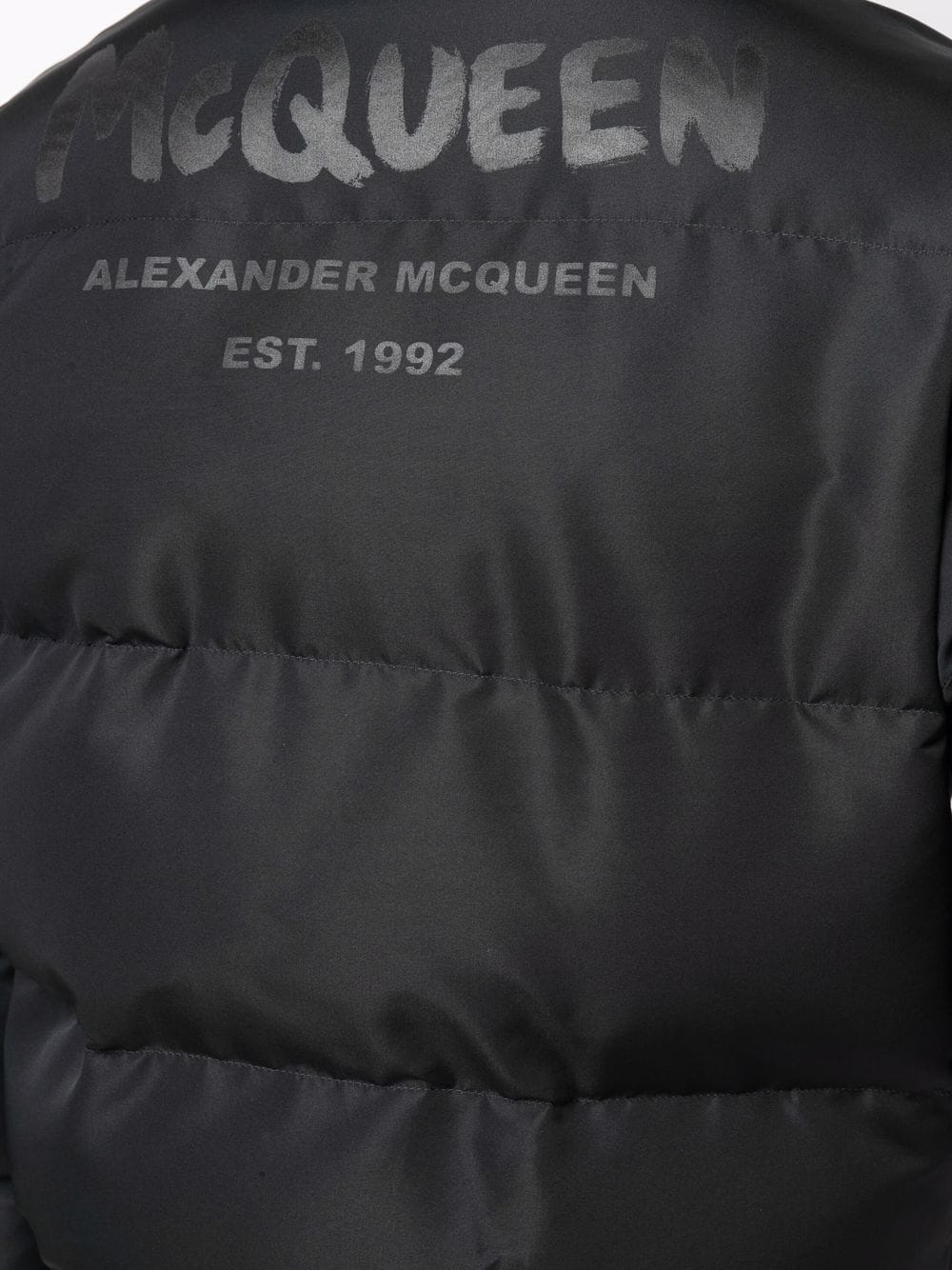 Alexander McQueen puffer jacket, men's luxury outerwear, black designer jacket, high-end winter coat, stylish men's jackets