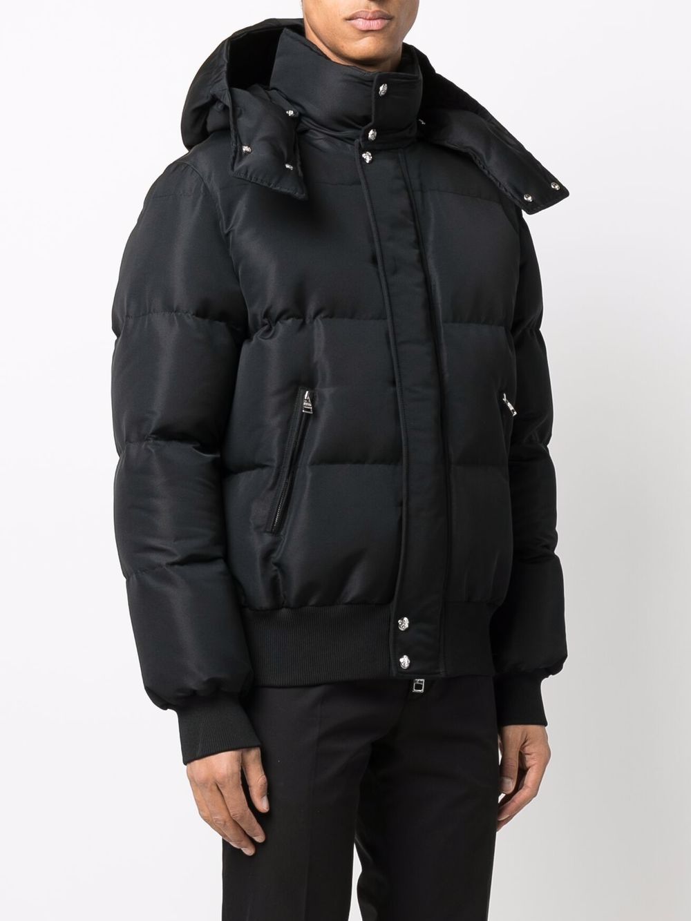 Alexander McQueen puffer jacket, men's luxury outerwear, black designer jacket, high-end winter coat, stylish men's jackets