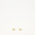 Valentino Garavani earrings, gold earrings, brass jewelry, VLogo accessories, chic earrings