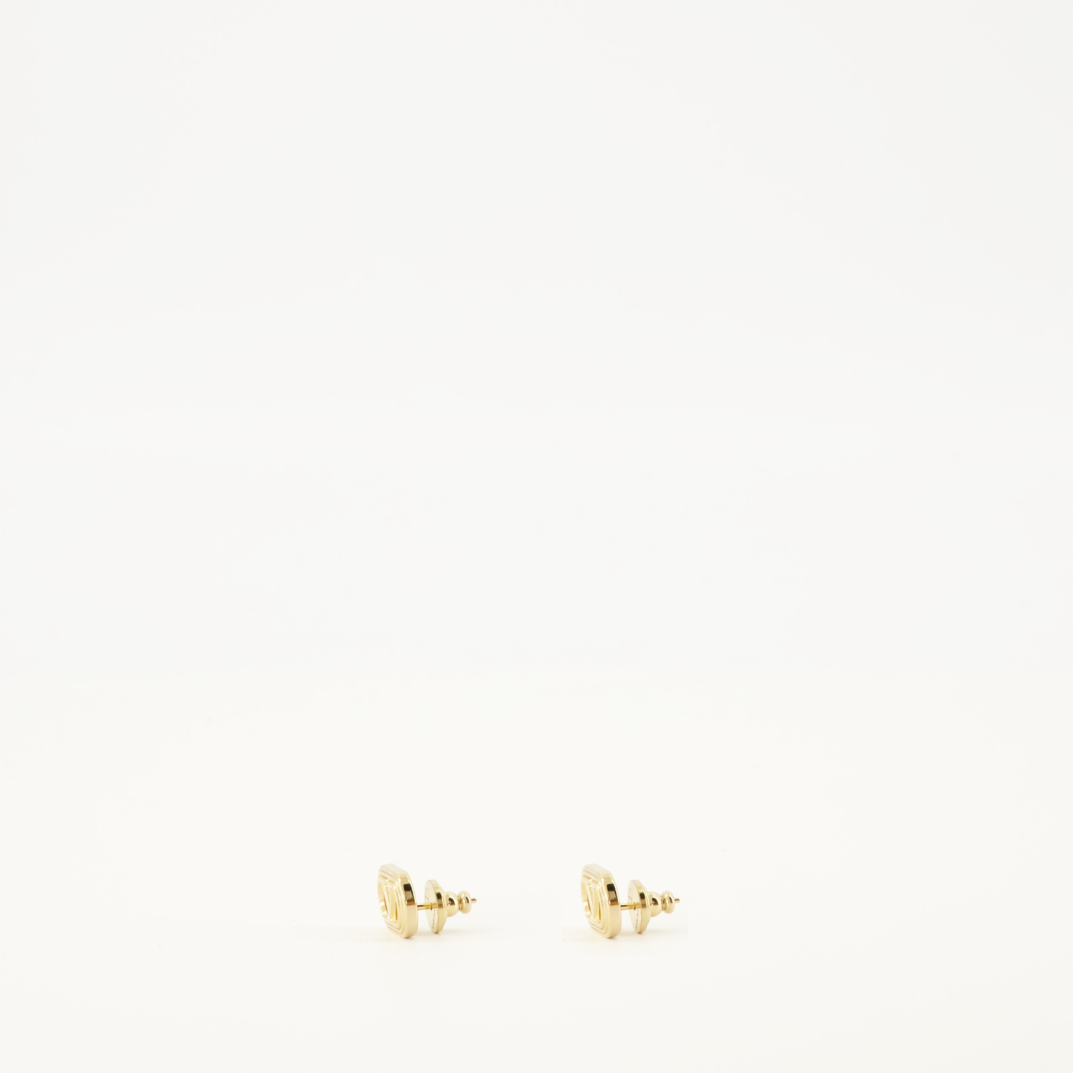 Valentino Garavani earrings, gold earrings, brass jewelry, VLogo accessories, chic earrings