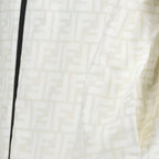 luxury windbreaker, white nylon jacket, K-Way Fendi collaboration, Spring-Summer 2024, high-end fashion