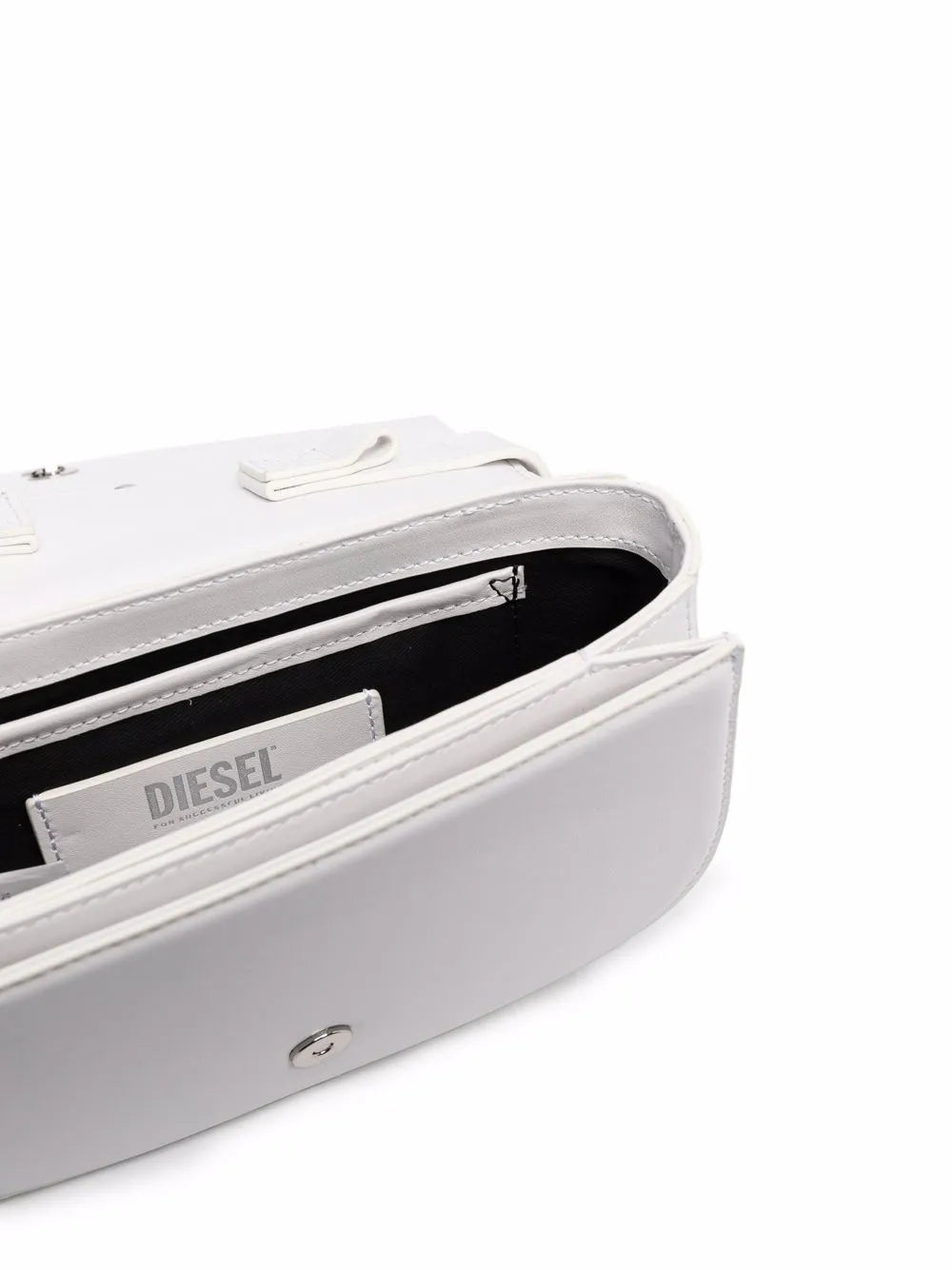 Diesel bag, white leather bag, 1DR shoulder bag, luxury accessories, Autumn-Winter 2024