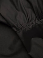 Prada silk dress, black silk dress, luxury women's dress, Prada women's fashion, elegant black dress