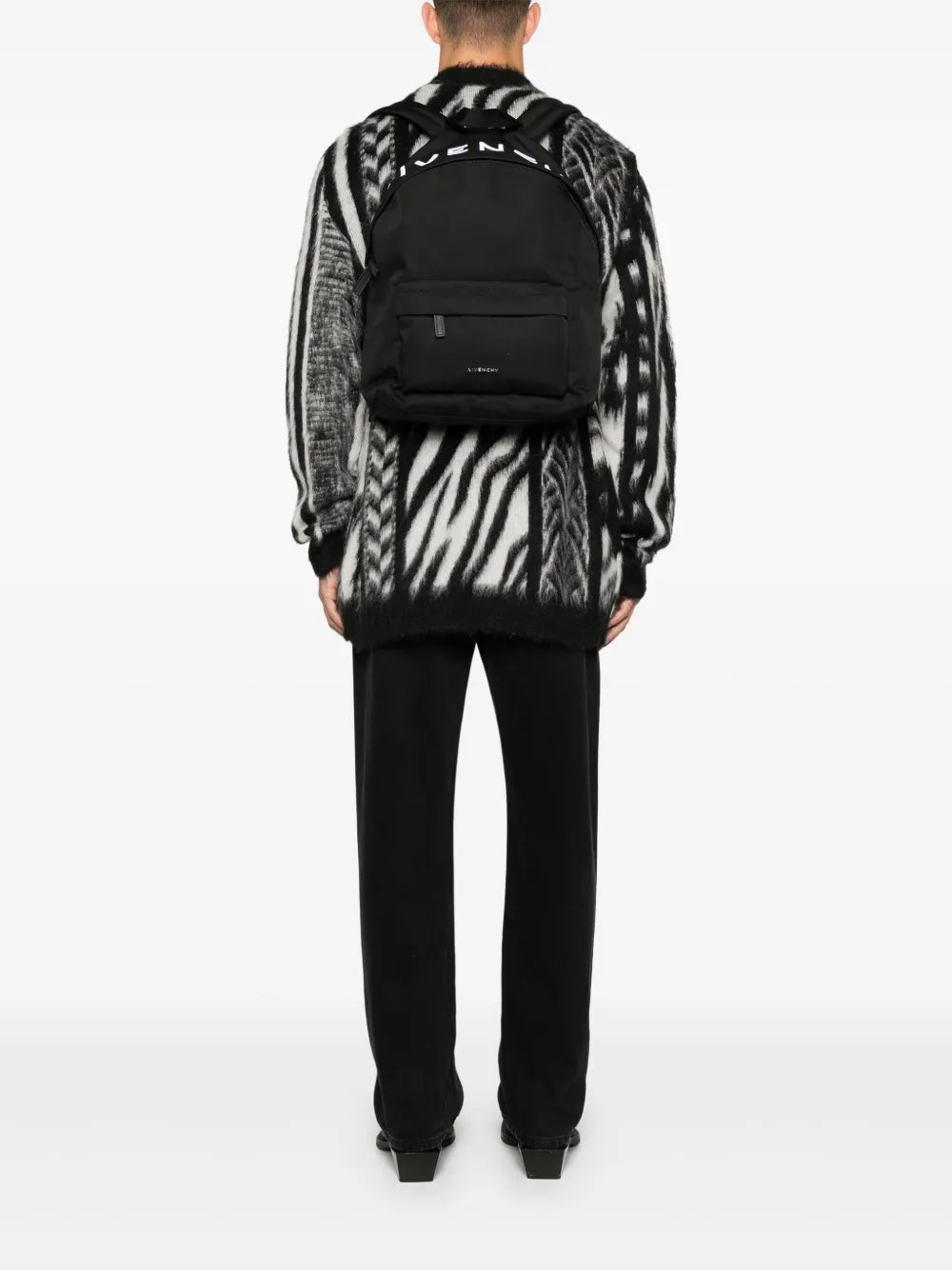 Givenchy backpack, Essential U, nylon backpack, adjustable straps, dual-zip closure