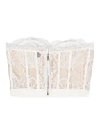 Alexander McQueen, white lace corset, luxury fashion, women's corset, designer corset