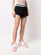 Imagen de Pantalones Cortos de Algodón Negros de MSGM para Mujeres - Temporada Primavera-Verano 2022 - Vista de detalle del producto 2