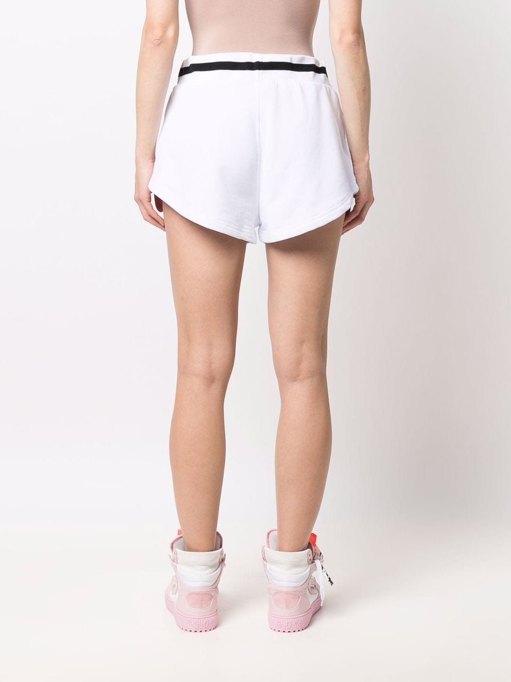 MSGM shorts, white cotton shorts, luxury women's shorts, designer summer wear, high-end women's fashion