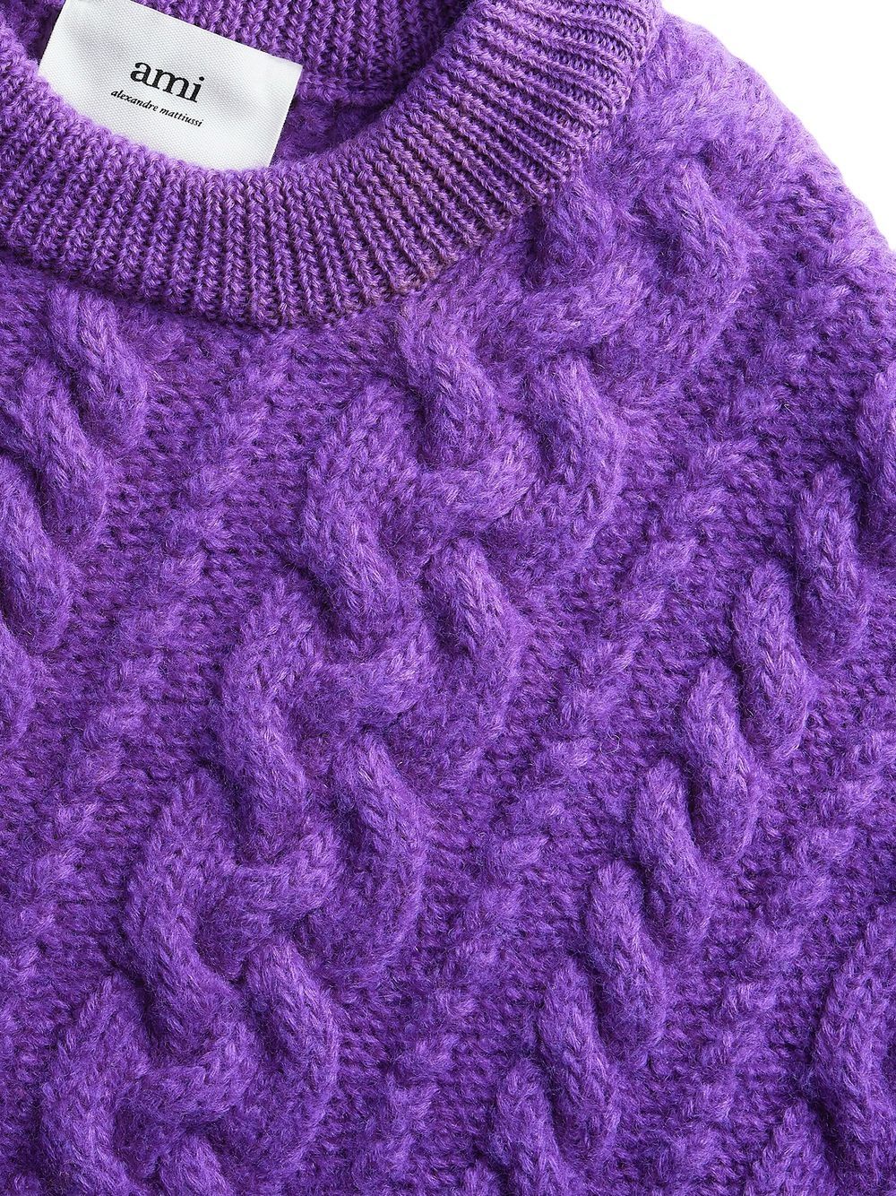 Violet Sweater, Thick Knit, AMI Paris, Women's Sweater, High-End