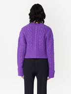 Violet Sweater, Thick Knit, AMI Paris, Women's Sweater, High-End