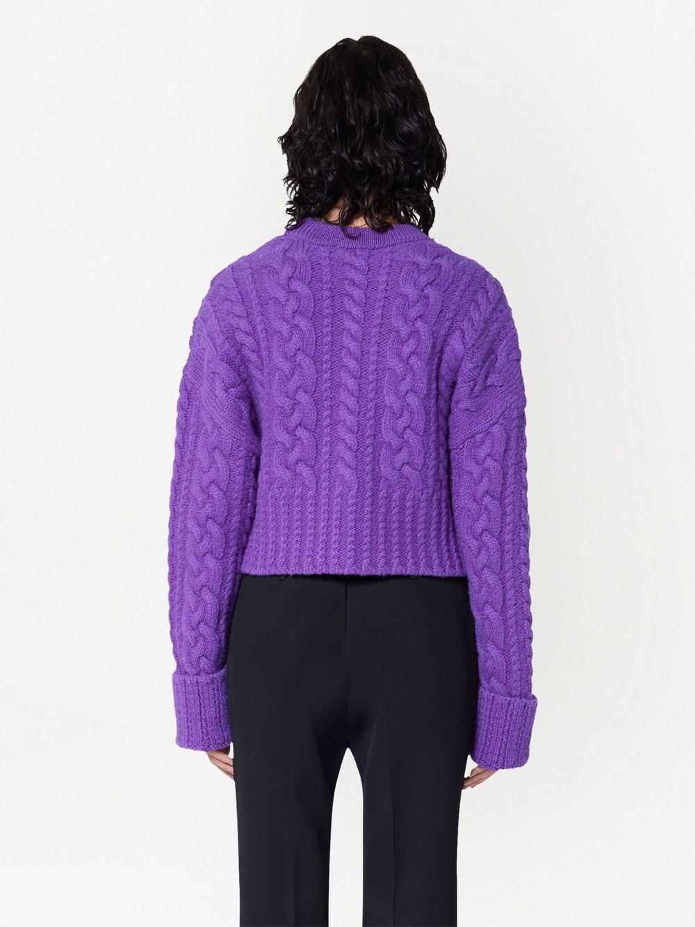 Violet Sweater, Thick Knit, AMI Paris, Women's Sweater, High-End