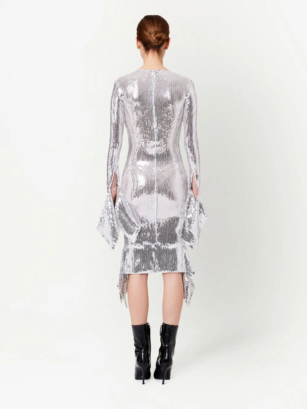 Sequin Dress, AMI Paris, Evening Dress, Silver Dress, Luxury Gown