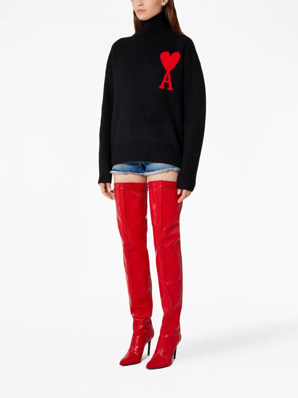 Oversized Black Turtleneck