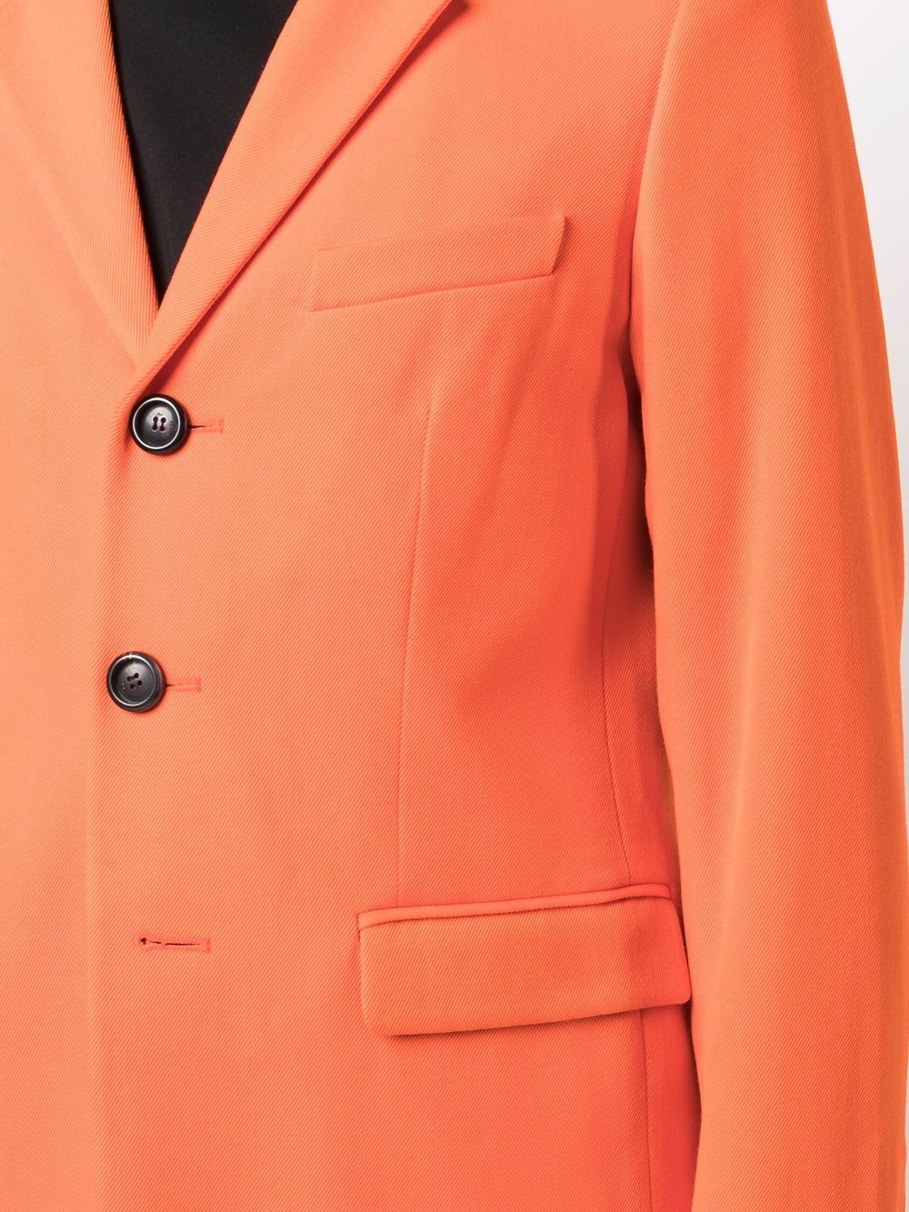 Unisex Blazer, AMI Paris Blazer, Orange Wool Blazer, Luxury Blazer, Elegant Jacket