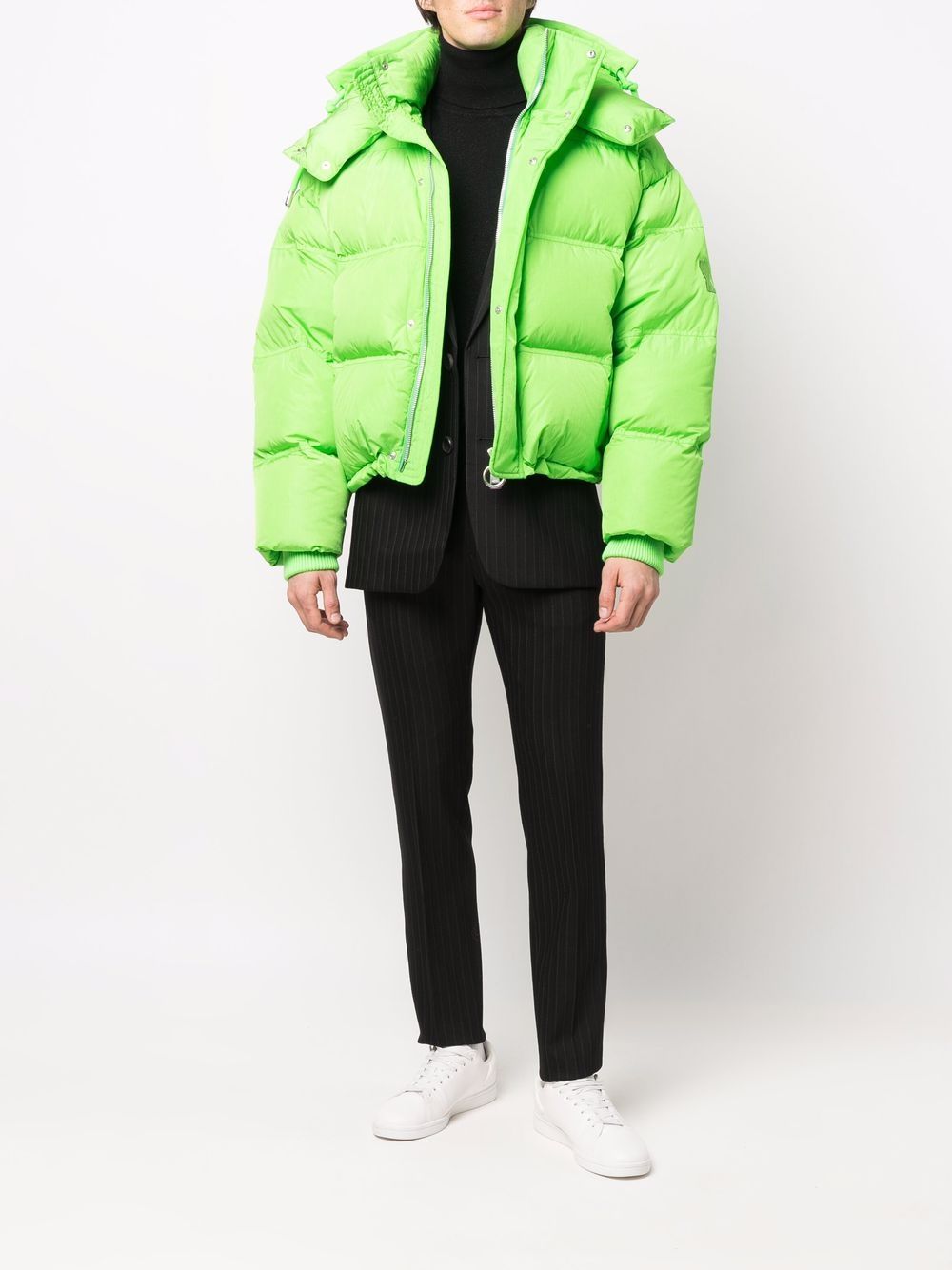 Green Down Jacket, Ami de Coeur, Luxury Fashion, Quilted Jacket, High-End Ready-to-Wear