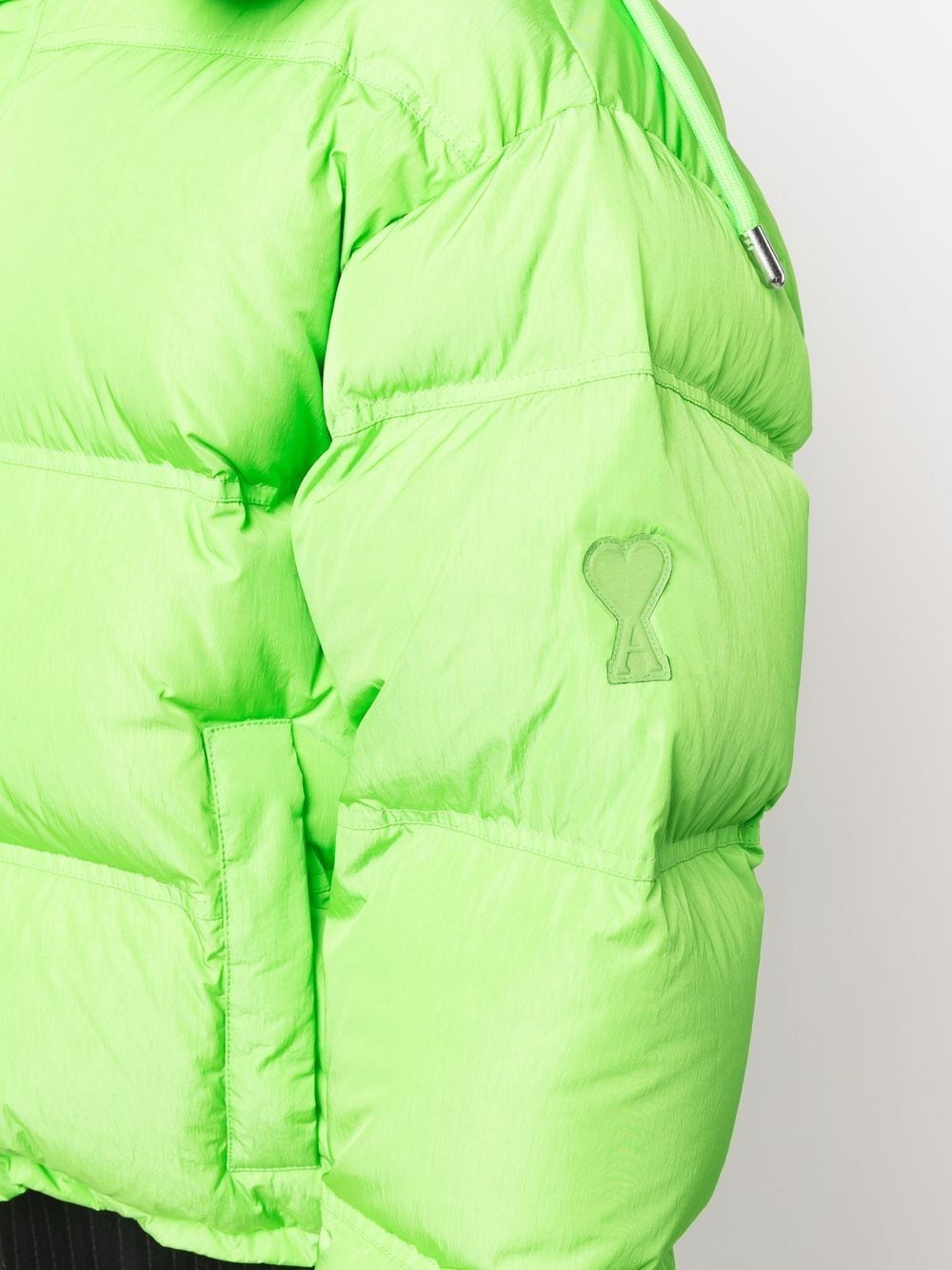 Green Down Jacket, Ami de Coeur, Luxury Fashion, Quilted Jacket, High-End Ready-to-Wear