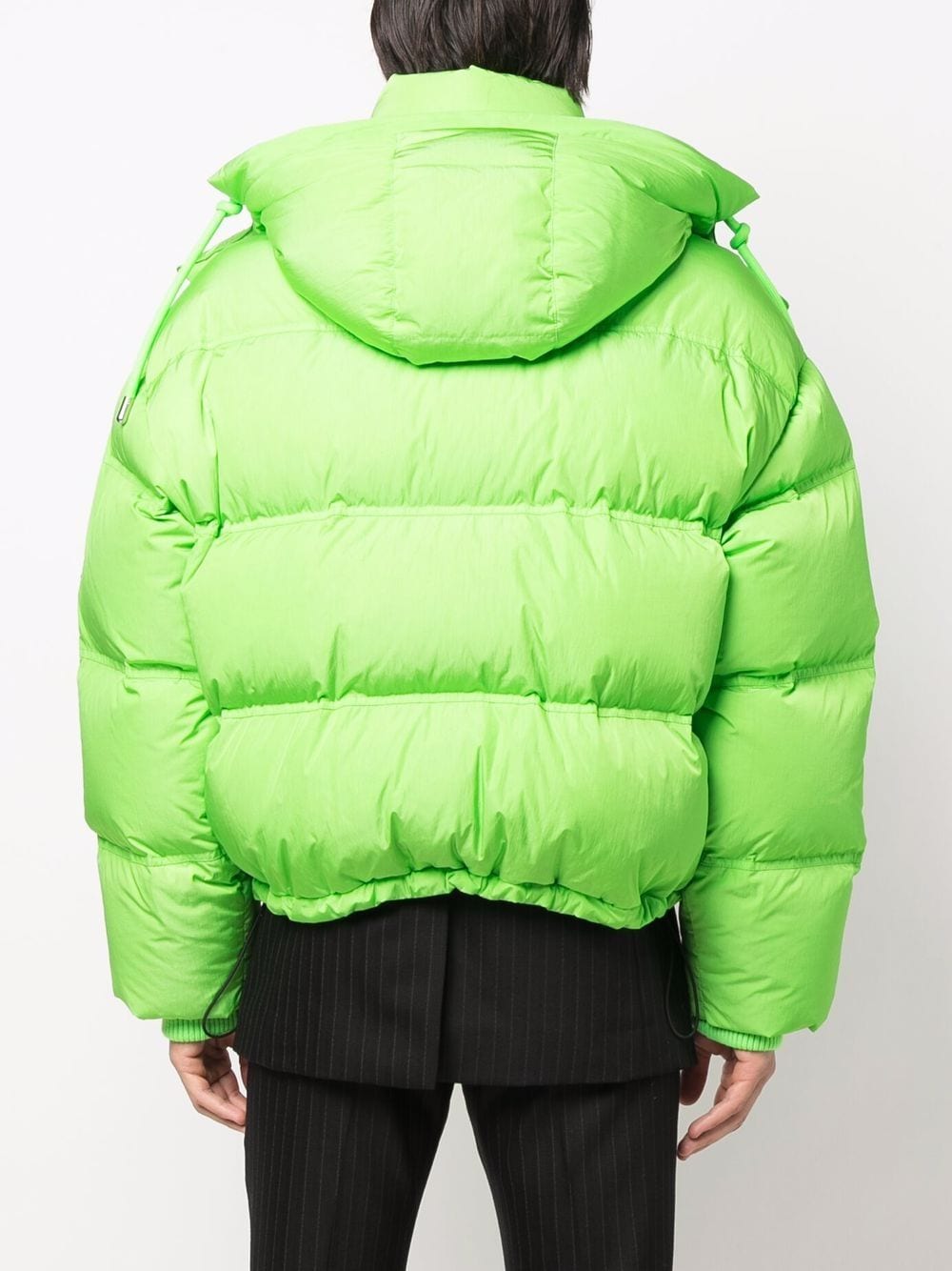 Green Down Jacket, Ami de Coeur, Luxury Fashion, Quilted Jacket, High-End Ready-to-Wear