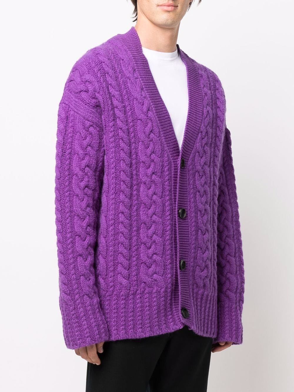 Violet Cardigan, AMI Paris, Unisex Cardigan, Wool Cardigan, Luxury Fashion