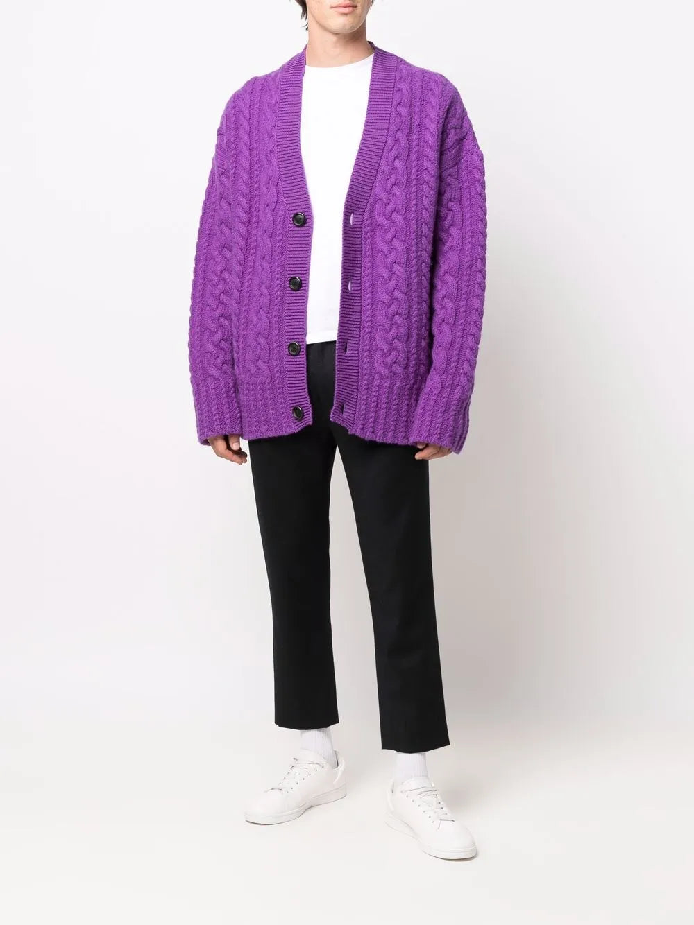 Violet Cardigan, AMI Paris, Unisex Cardigan, Wool Cardigan, Luxury Fashion