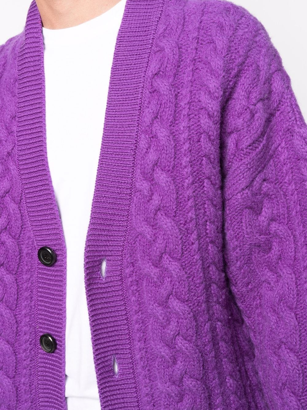 Violet Cardigan, AMI Paris, Unisex Cardigan, Wool Cardigan, Luxury Fashion