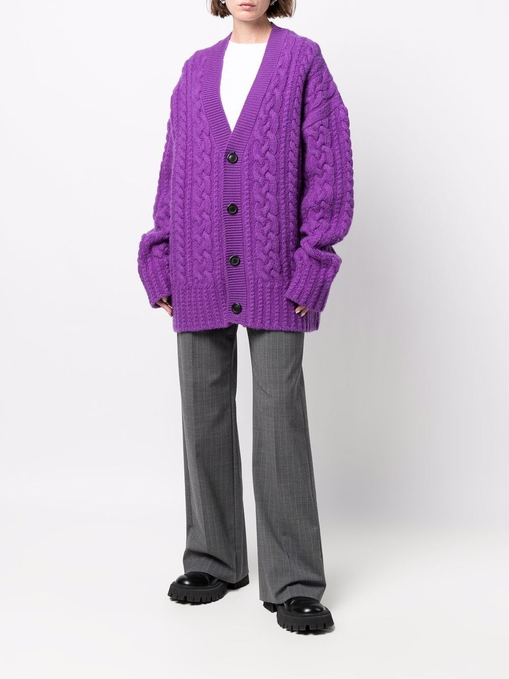 Violet Cardigan, AMI Paris, Unisex Cardigan, Wool Cardigan, Luxury Fashion