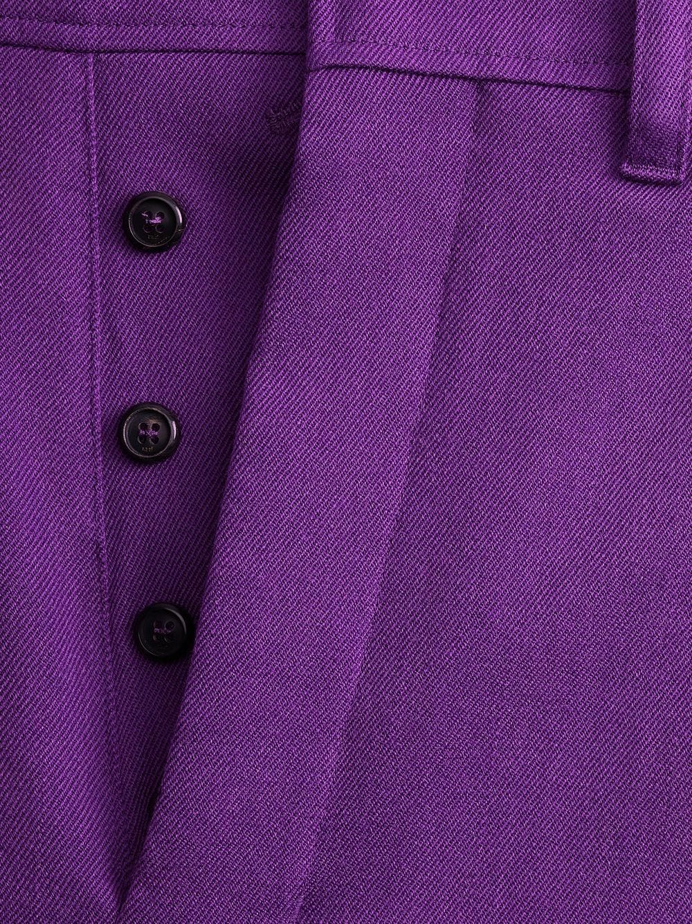 Purple trousers, pleated trousers, AMI Paris, wool trousers, unisex trousers