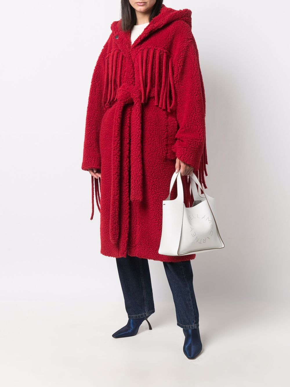 Stella McCartney Coat, Fringe, Red, Haute Couture, Luxury