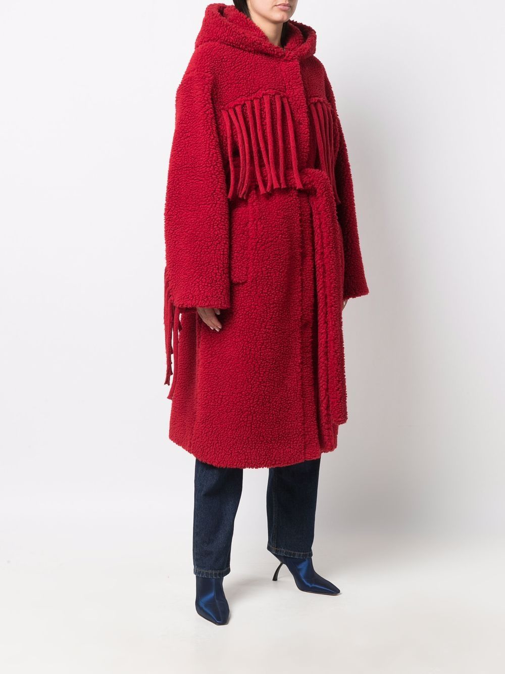 Stella McCartney Coat, Fringe, Red, Haute Couture, Luxury