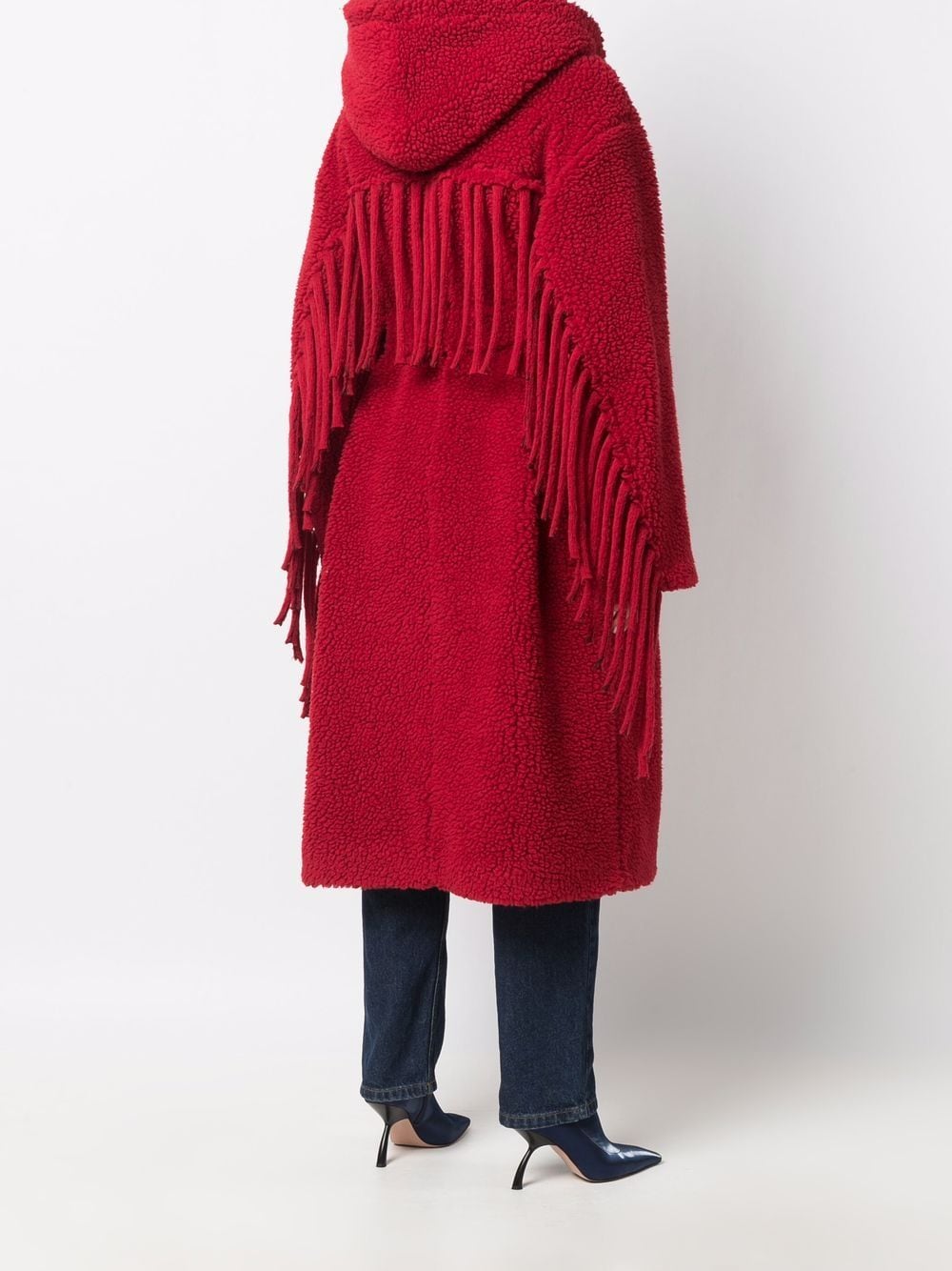 Stella McCartney Coat, Fringe, Red, Haute Couture, Luxury