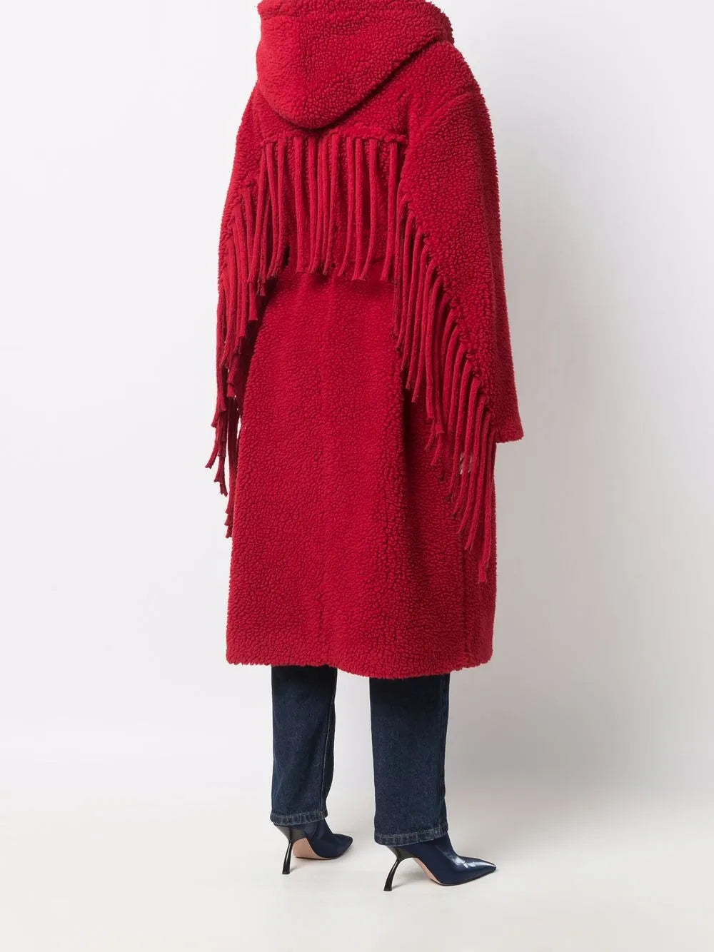 Stella McCartney Coat, Fringe, Red, Haute Couture, Luxury