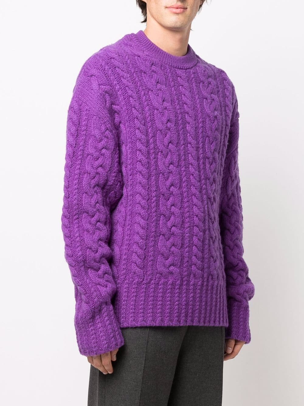 Violet Sweater, Ribbed Sweater, AMI Paris, Wool Sweater, Luxury Ready-to-Wear