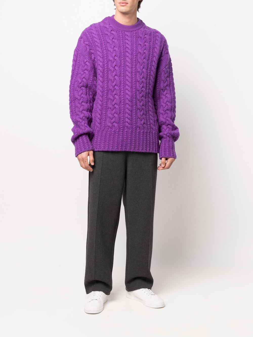 Violet Sweater, Ribbed Sweater, AMI Paris, Wool Sweater, Luxury Ready-to-Wear