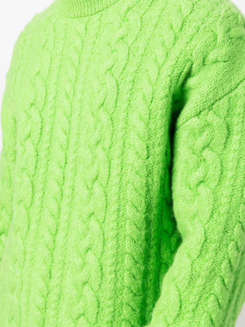 Green Sweater for Women, AMI Paris, Ribbed Knit, Chic Sweater, High-End