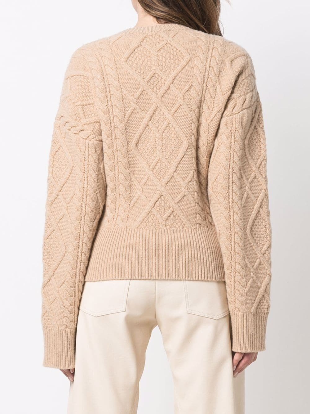 Ribbed Sweater, Stella McCartney, Beige Sweater, Luxury Women’s Sweater, High-End Women’s Fashion