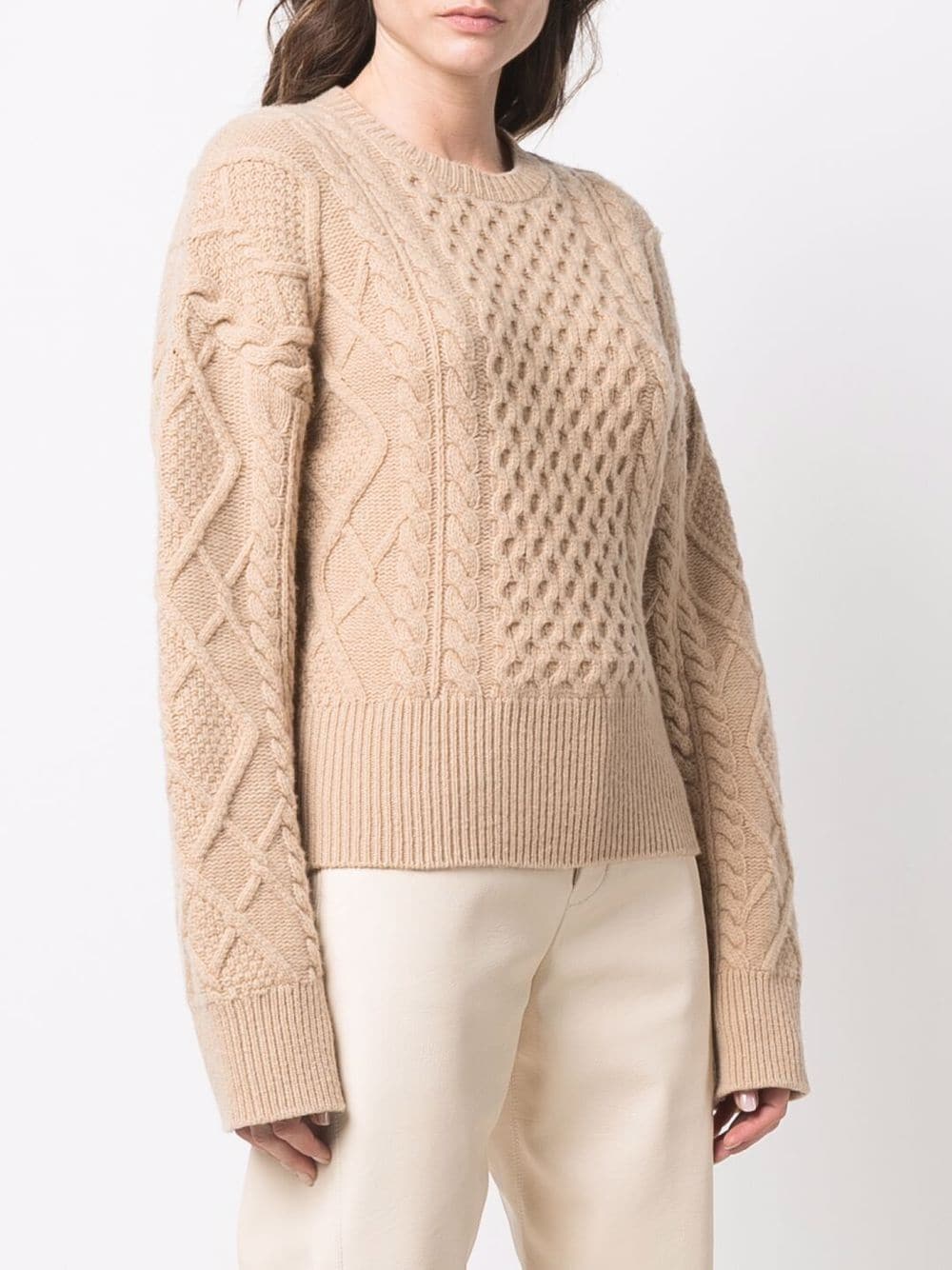 Ribbed Sweater, Stella McCartney, Beige Sweater, Luxury Women’s Sweater, High-End Women’s Fashion