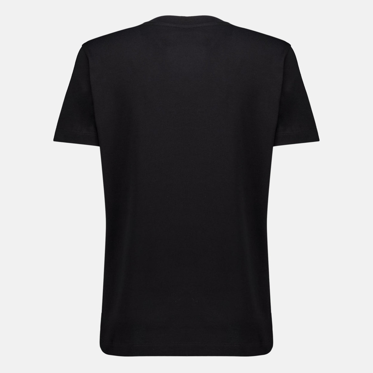 Schwarzes T-Shirt aus Baumwolle