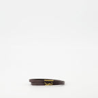Cassandre bracelet, Saint Laurent accessories, double-tour bracelet, leather bracelet, elegant jewelry