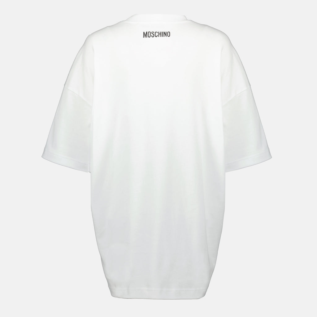 white oversized t shirt moschino women 15618305425788