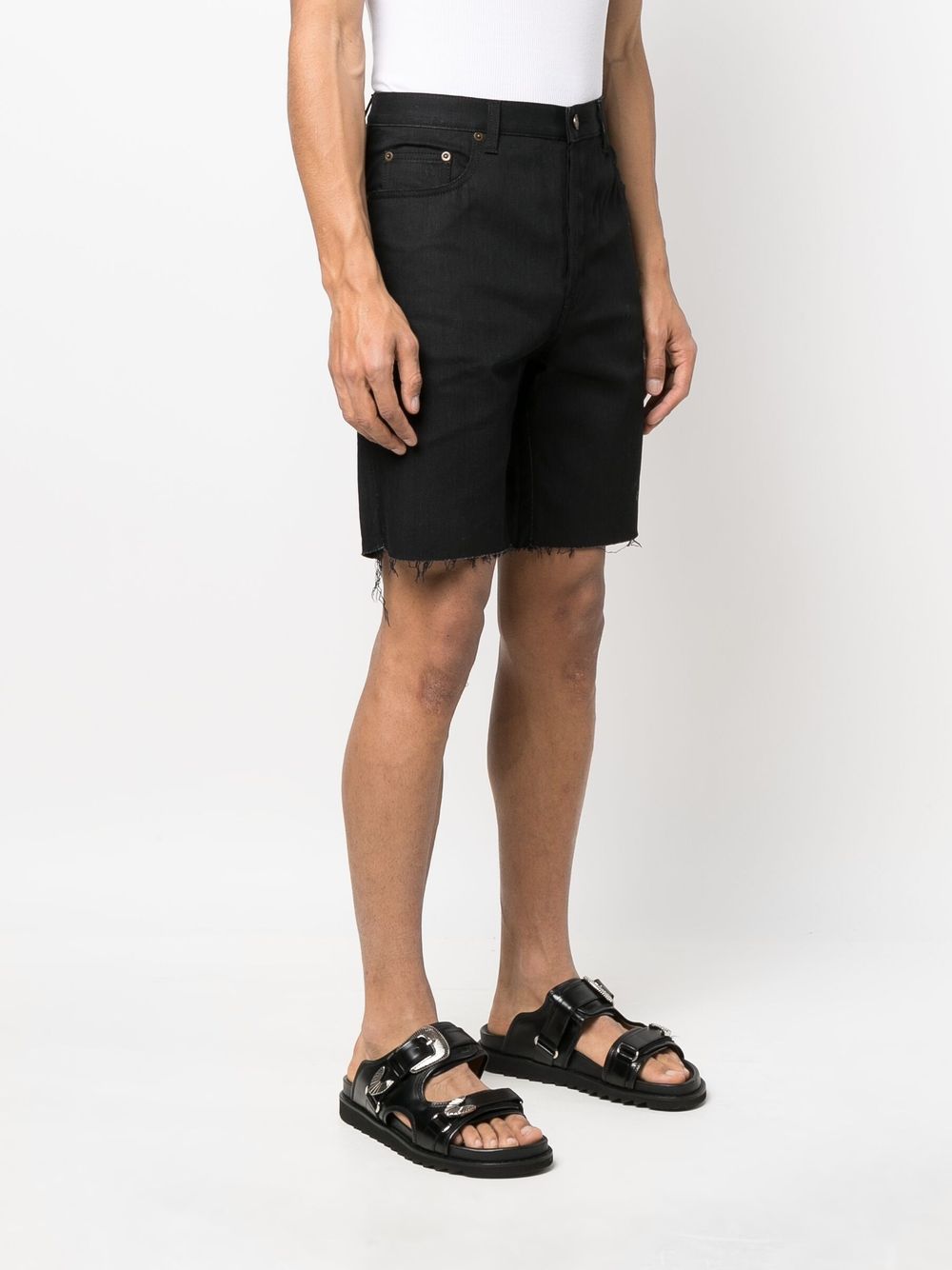 Denim Bermuda Shorts, Saint Laurent, Men's Fashion, Black Bermuda Shorts, Luxury Clothing