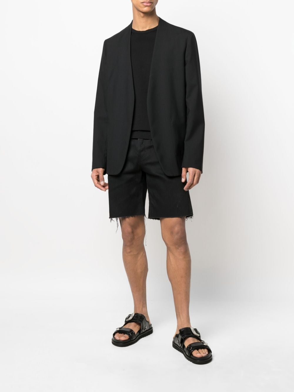 Denim Bermuda Shorts, Saint Laurent, Men's Fashion, Black Bermuda Shorts, Luxury Clothing