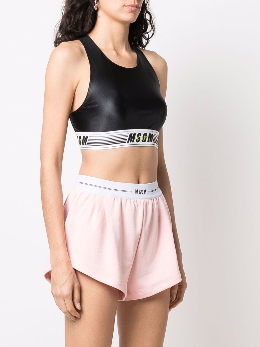 Women's Sports Bra, MSGM Active, Fitness Bra, Comfortable Nylon, Luxury Sportswear