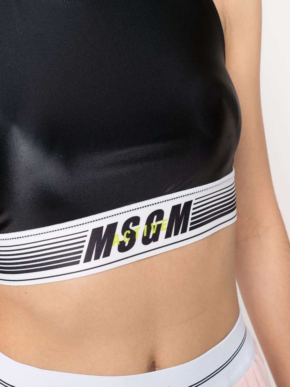 Women's Sports Bra, MSGM Active, Fitness Bra, Comfortable Nylon, Luxury Sportswear