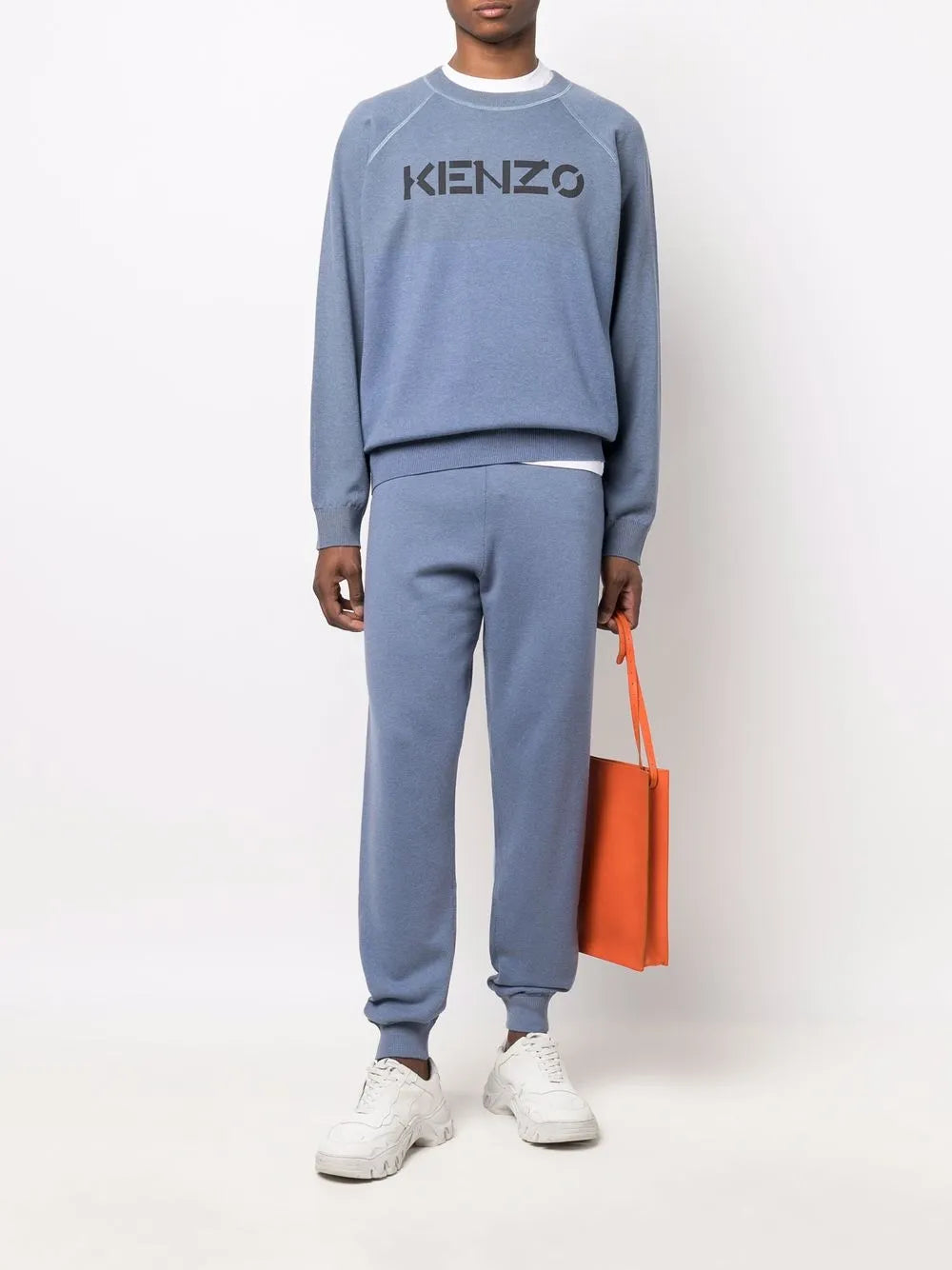 Kenzo Jogging Pants, Luxury Joggers, Men's Designer Pants, Blue Jogging Trousers, High-End Casual Wear