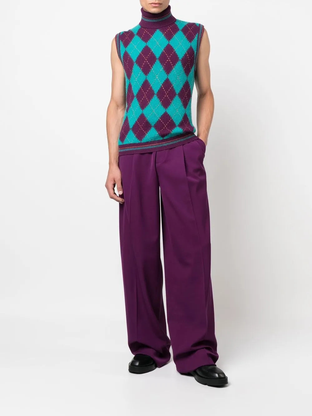 Men's sleeveless sweater, luxury fashion, elegant style, designer clothing, masculine trend